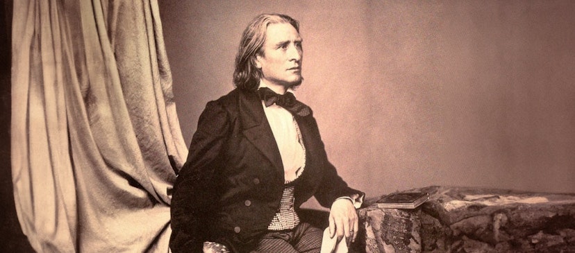 Franz Liszt schaut in die Ferne